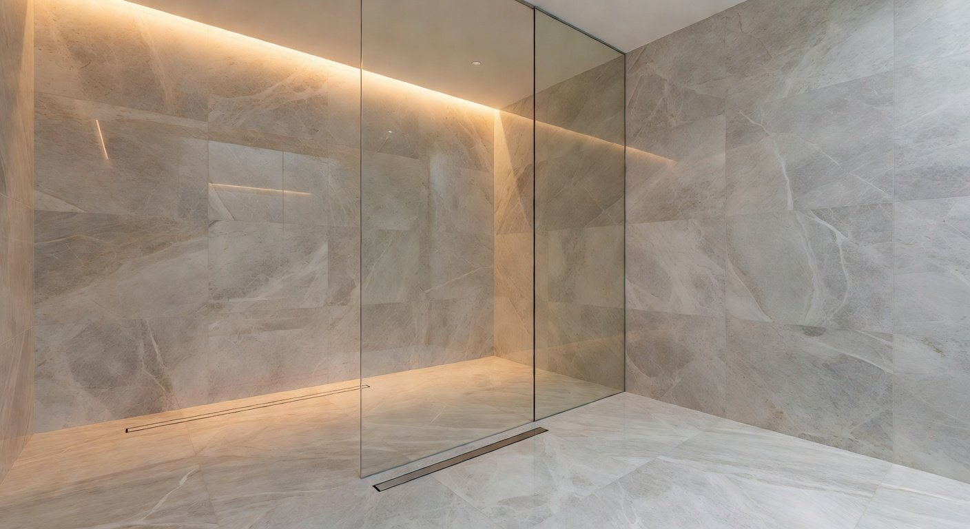 Luxury bathroom with Avoir drain